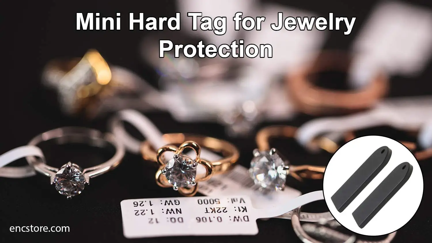 RFID Mini Hard Tag for Jewelry Protection