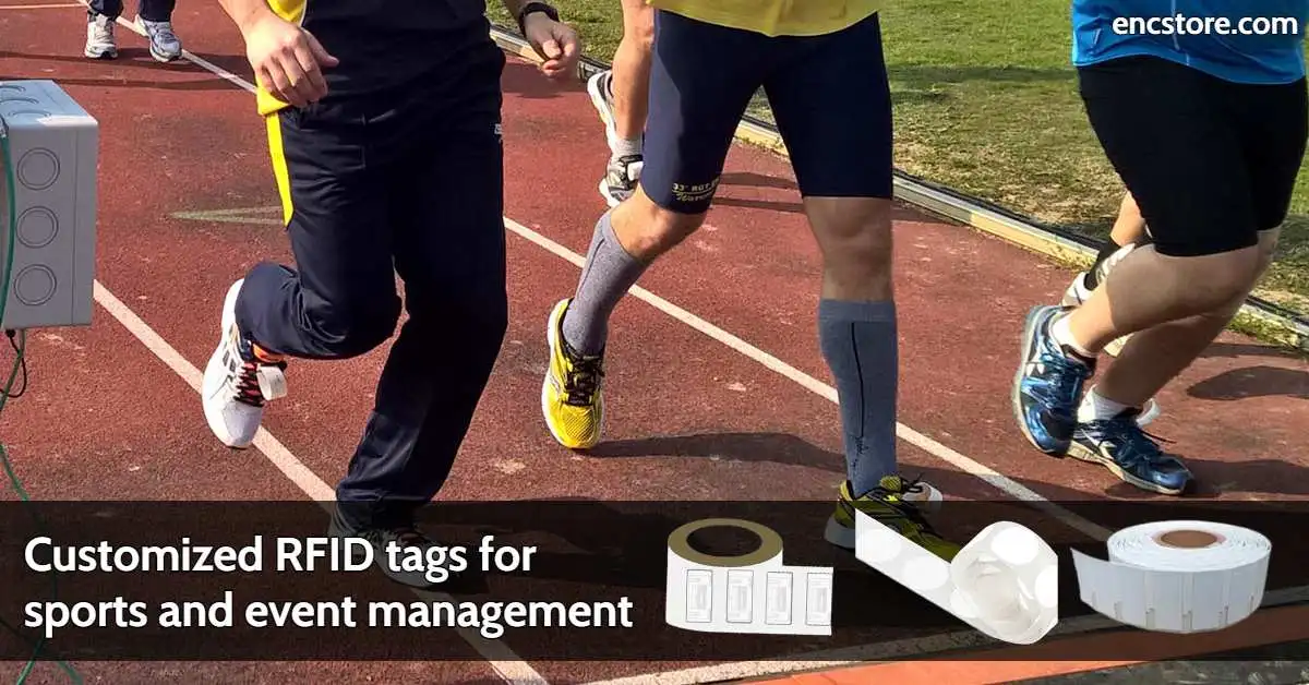 Customized RFID tags for sports and event management activities 