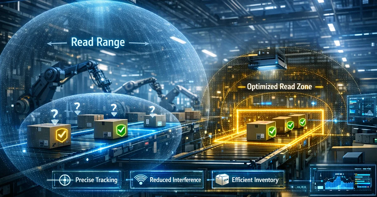 RFID Read Range vs Read Zone: What it Means to Optimize Read Zones?