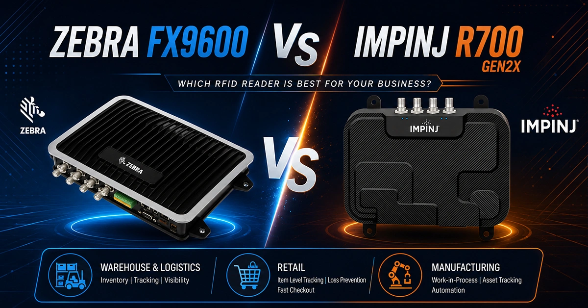 How to Choose the Best RFID Fixed Reader- Zebra FX9600 vs Impinj R700 Gen2X?