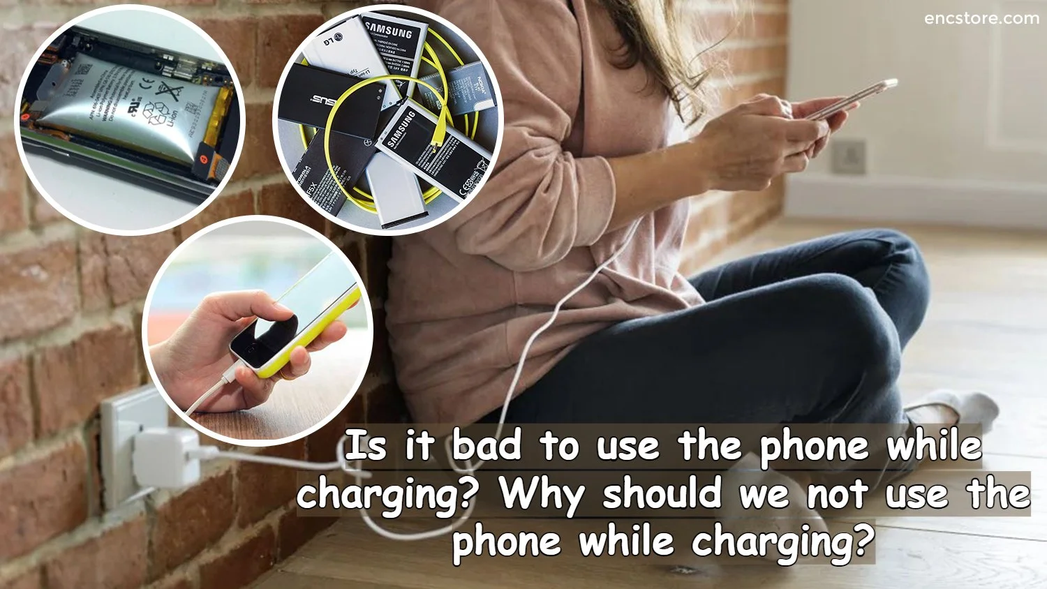 Why should we not use the phone while charging?