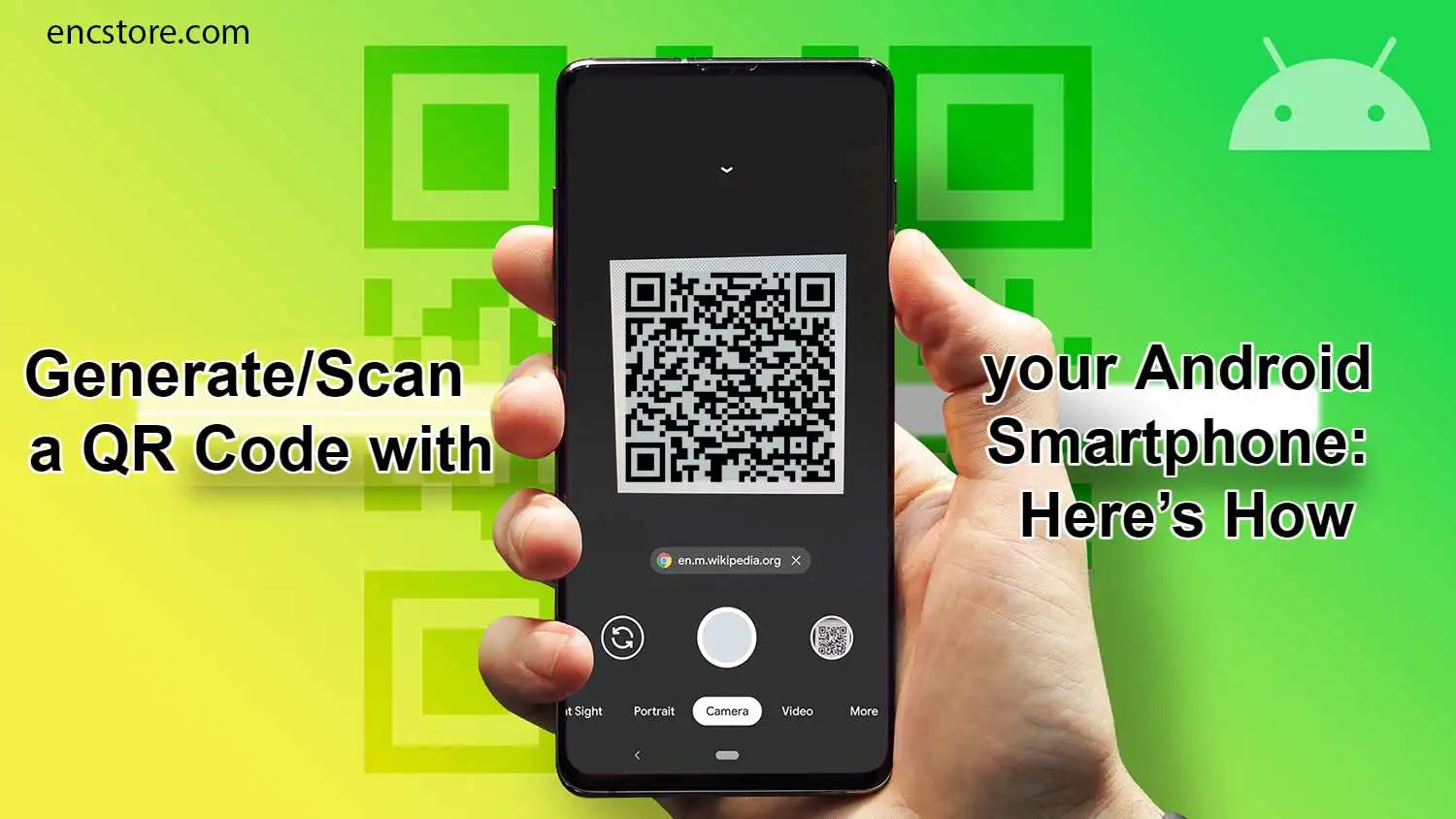 how to scan generate a QR code with your Android Smartphone