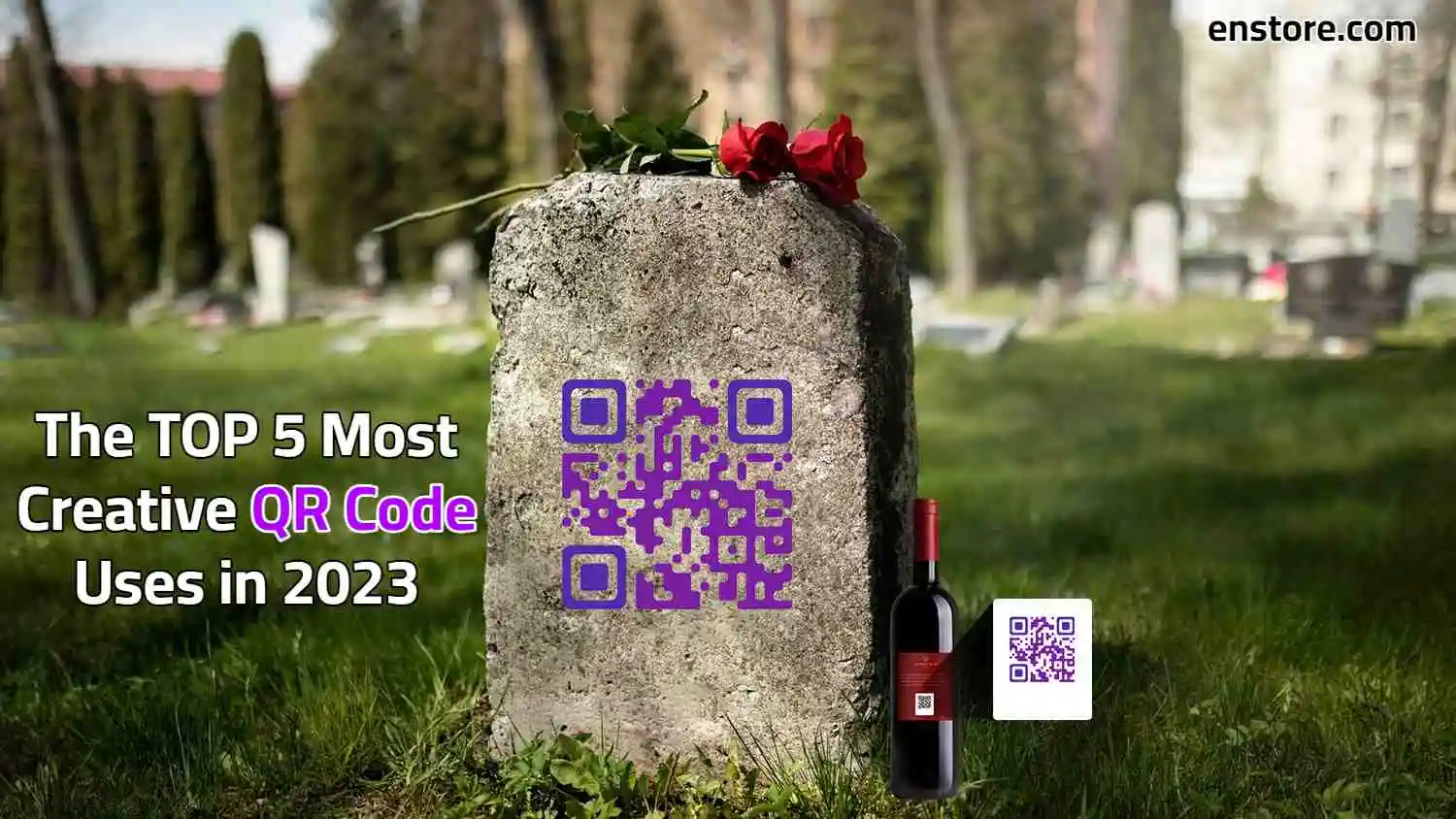 QR codes on Gravestones 