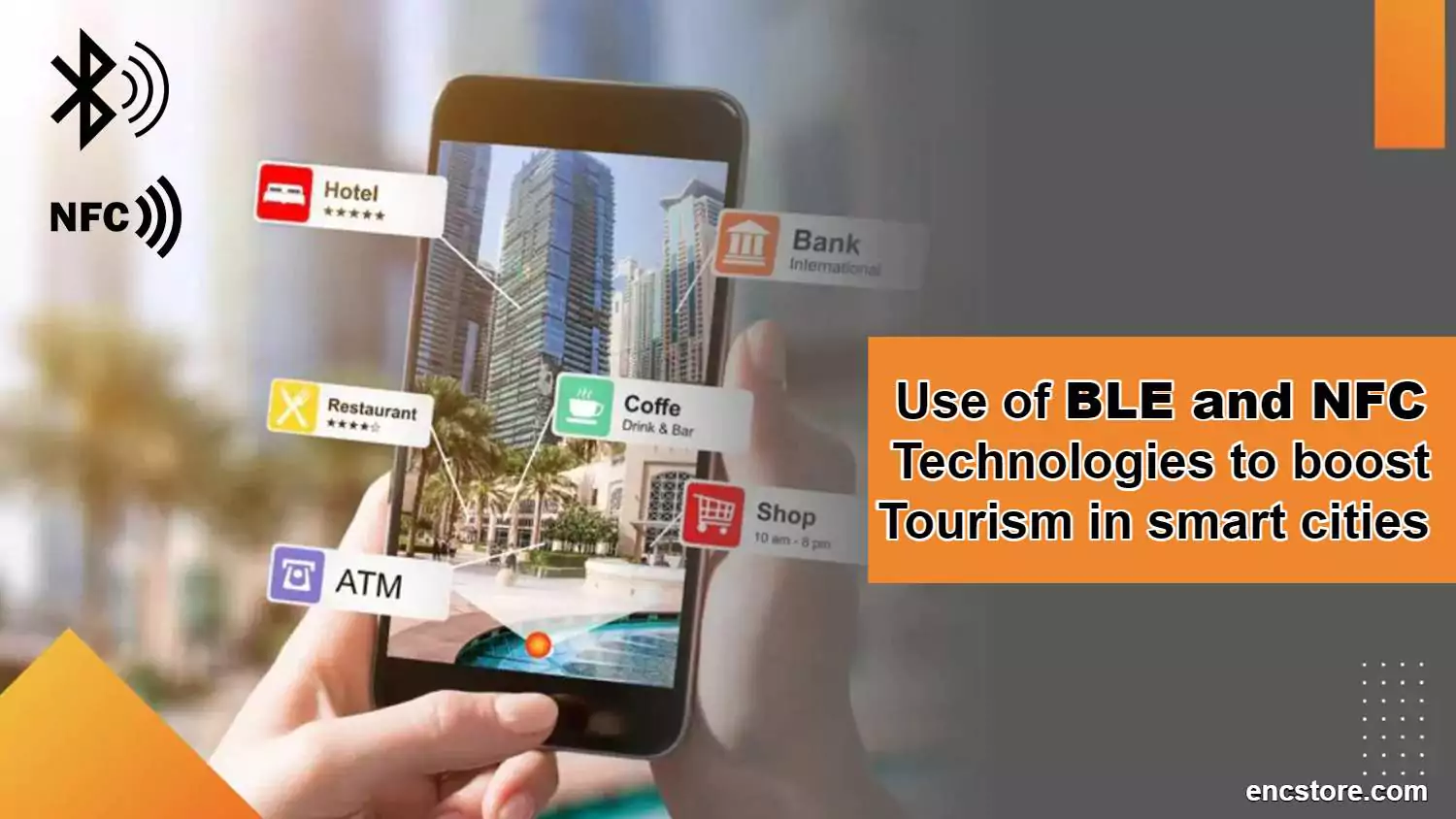 Use of BLE and NFC in tourism sector