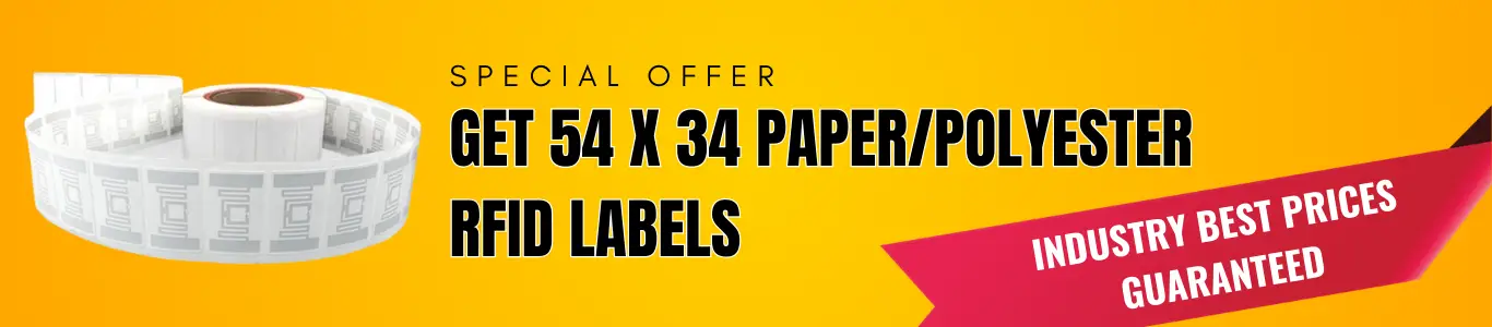 5434-UHF RFID Paper/Polyester Asset Tags & Labels