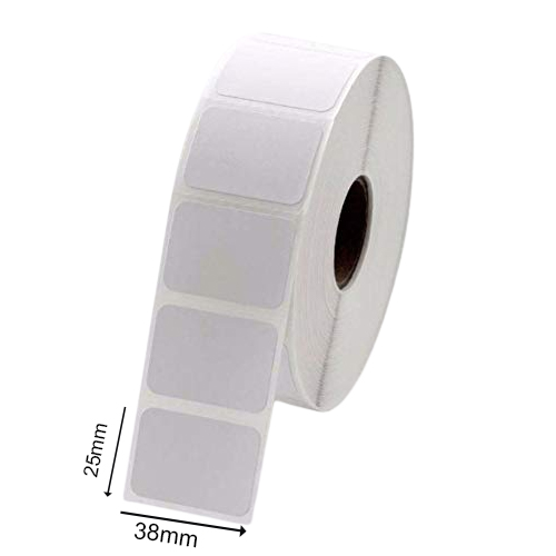 Paper barcode label 38mm x 25mm
