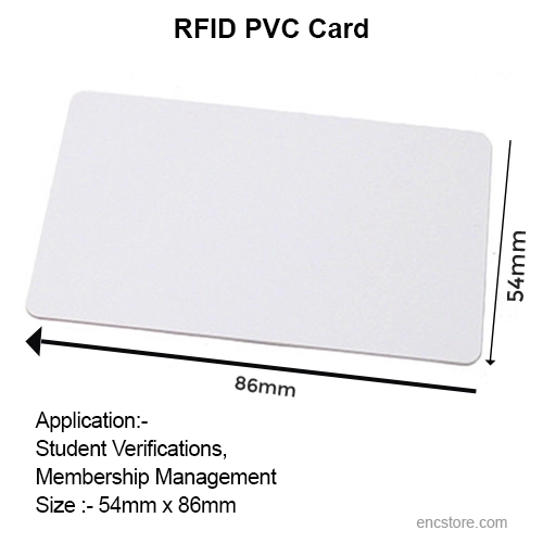 Plain White PVC RFID Cards