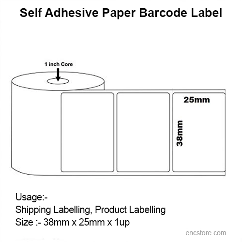 Paper barcode label