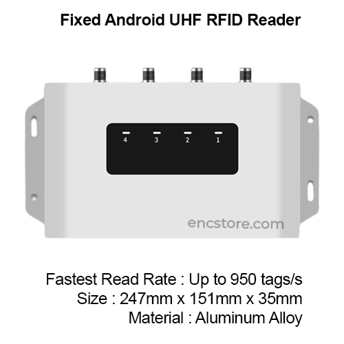 URA4C Fixed Android RFID Reader, Wall Mounted RFID
