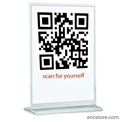 Acrylic QR Code Display Stands