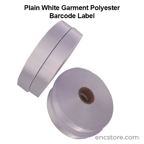 Plain White King Brand Taffeta Label Roll for Barcode Printer use