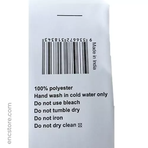 Printed Taffeta Barcode Clothing Label