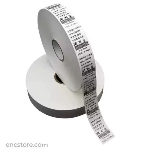 Plain White King Brand Taffeta Label Roll for Barcode Printer use