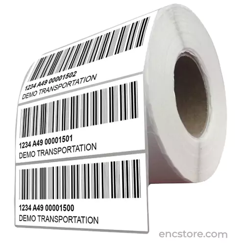 Self-Adhesive Paper Barcode Label, White