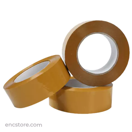 BOPP Brown Cello Tape, 1.5 inch x 65 Meter, (Pack