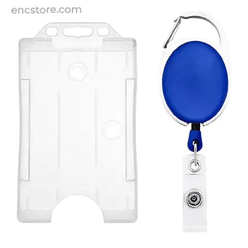 Transparent Plastic ID Badge Holder