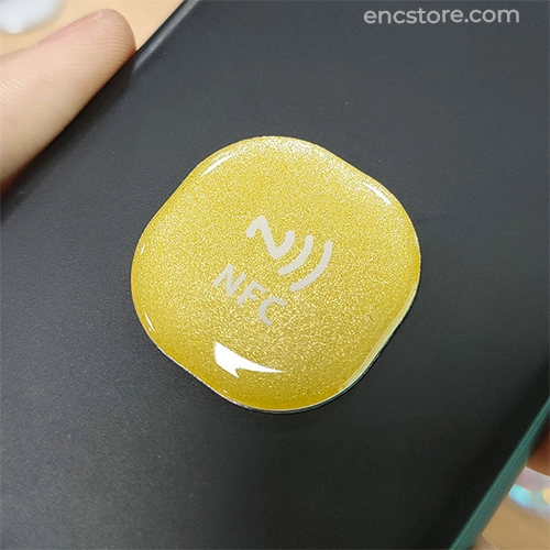 Social Media RFID Epoxy Tag, Waterproof Anti-Metal NFC Tag