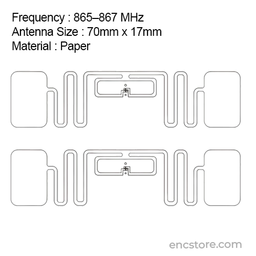 UHF Long Range RFID Dry Inlay Tag