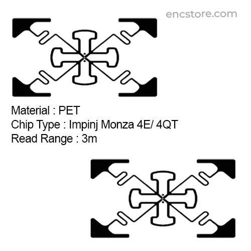 M4 UHF RFID Dry Inlay