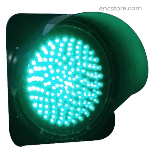 Green Polycarbonate LED Traffic Signal Light