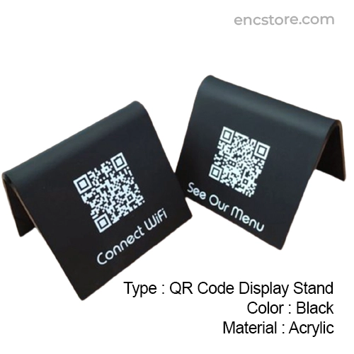 Acrylic QR Code Display Stands