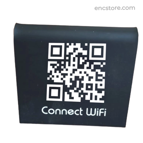 Black Acrylic Mini QR Code Stand