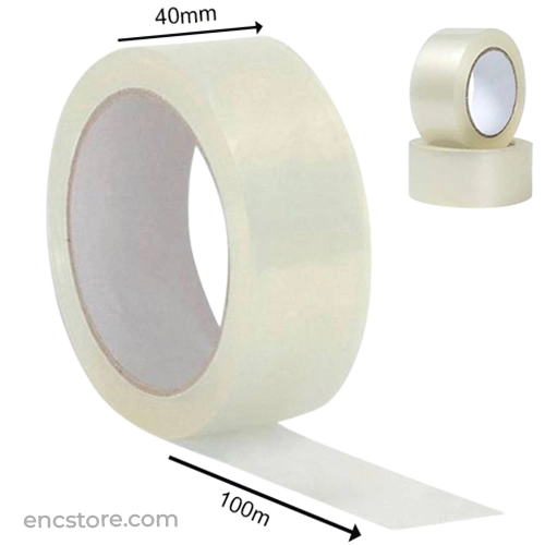 Self Adhesive High Strength Transparent Tape, 40Mm X100meter