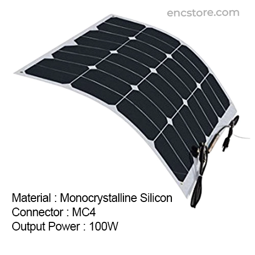 100W/12V Bifacial Flexible Solar Panel