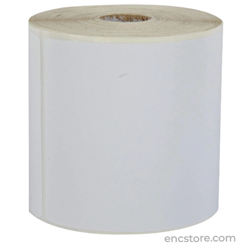 White Chromo Paper Barcode Label