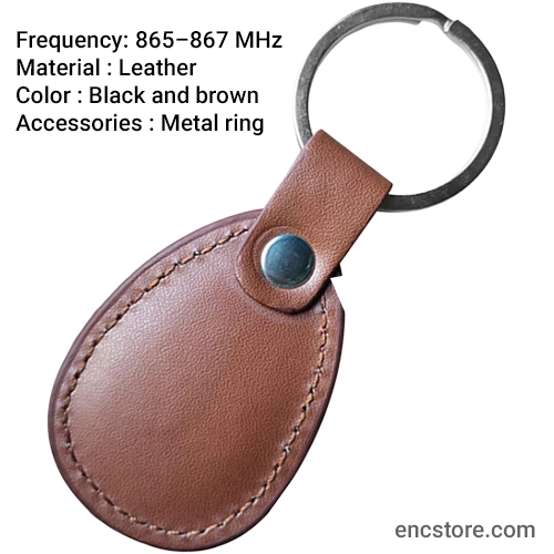 RFID Leather Keyfobs Tag