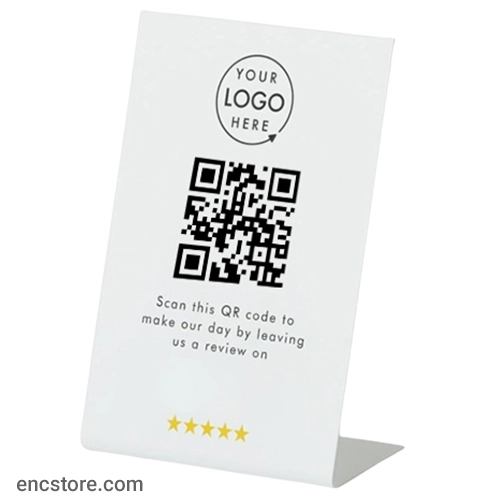 A5 Acrylic QR Code Display Stand, 6 Inch x 8 Inch
