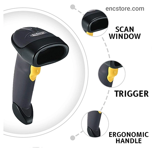 Zebra LS2208 1D Handheld Barcode Scanner