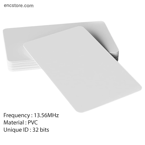 PVC Smart Card, Contactless, 1K/4K, 13.56MHz