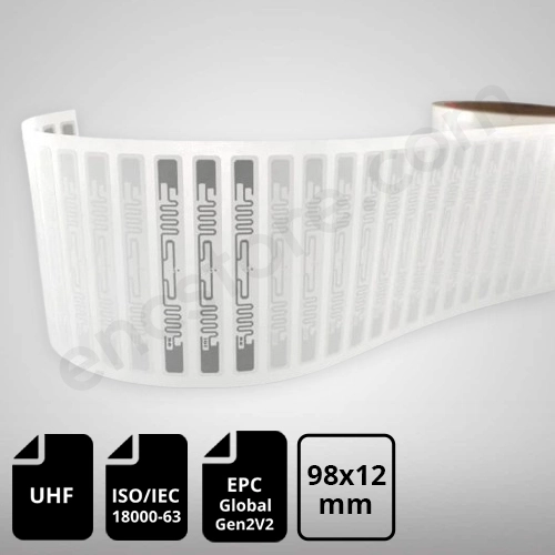 UHF RFID 9640 Wet Inlays Tags, Alien Higgs9, Size: