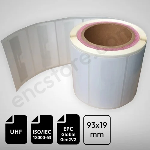 9654 Adhesive UHF RFID Windshield Label