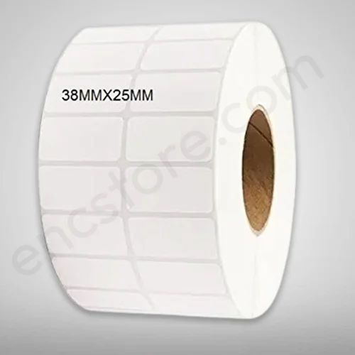 White Vinyl Barcode Label Roll