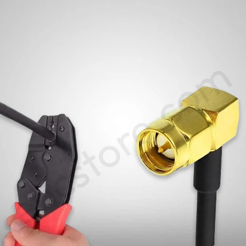 SMA Male Plug Right Angle Connector For LMR200