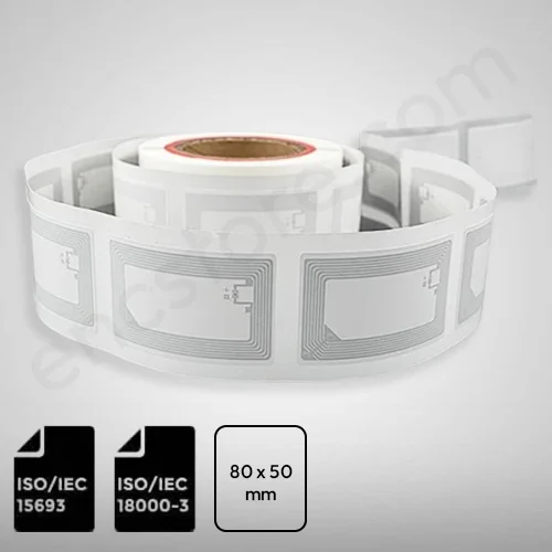 ISO15693 NFC label 80x50mm NXP ICODE® SLIX