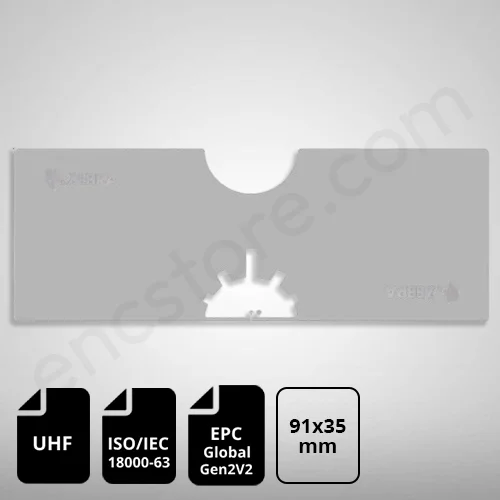 Zebra ZBR4001 RFID Label, 91mm x 35mm