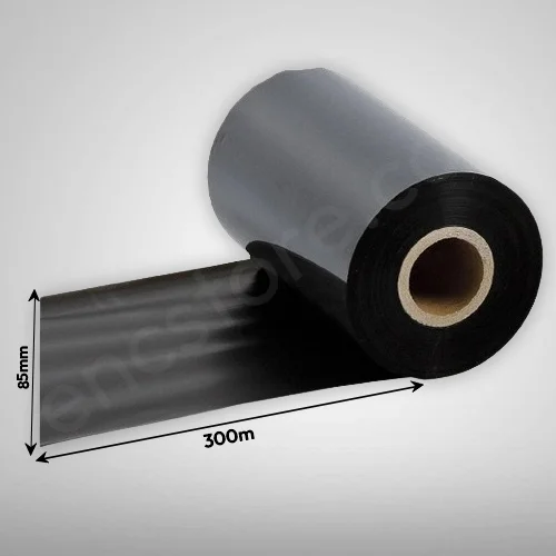 Wax Ribbon, 85mm x 300m (Black)