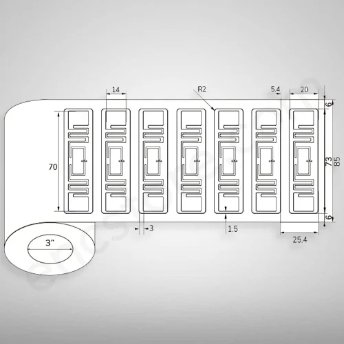 UHF RFID Asset Label
