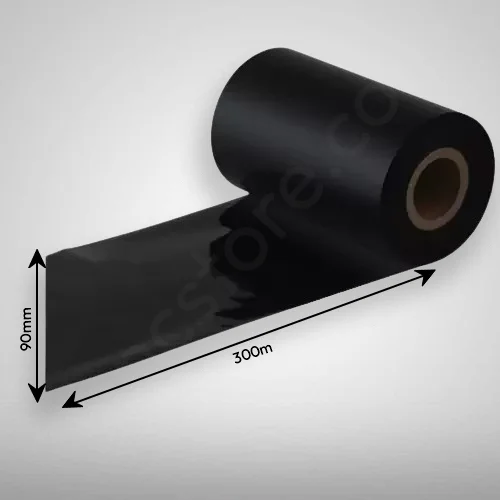 Wash Care barcode Ribbon, 90mm x 300m(Black)