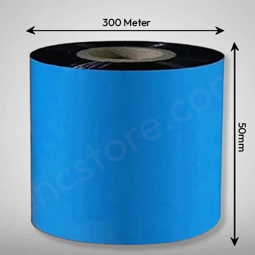 Black Resin Ribbon, Size: 50mm X 300 Meter