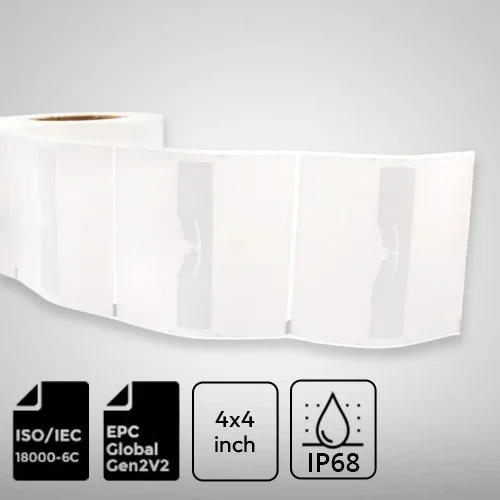UHF RFID Inventory Label, Alien Higgs® 3 4 x 4 inc