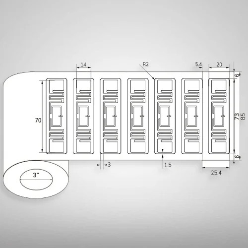 UHF RFID Asset Label