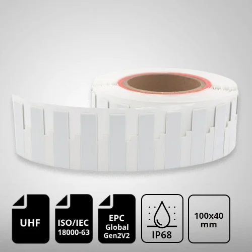 UNI-10040 UHF RFID Flexible On-Metal Label/Tags