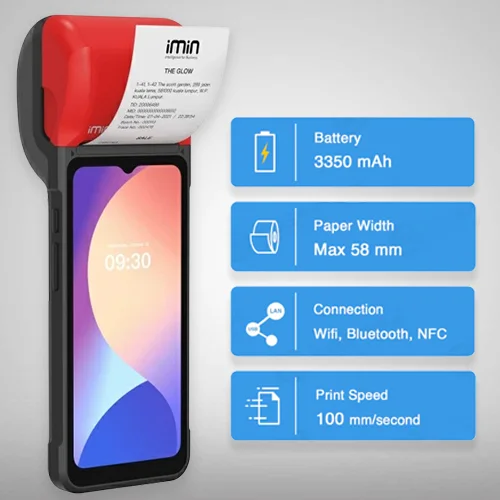 iMin Swift 2 Mobile POS Touch Terminal, Android 1