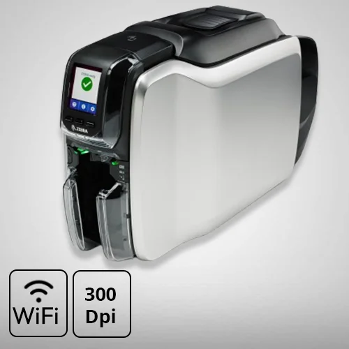 Zebra ZC300 Dual-Sided ID Card Printer, 300DPI Res