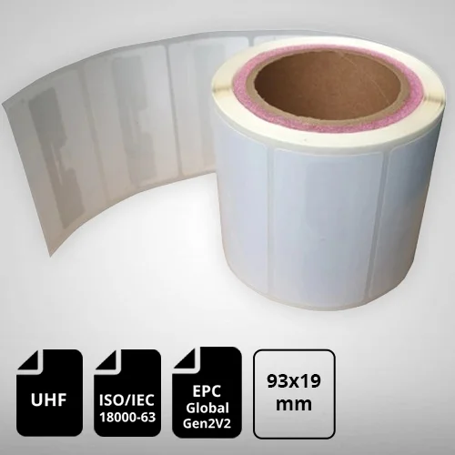 9654 Adhesive UHF RFID Windshield Label