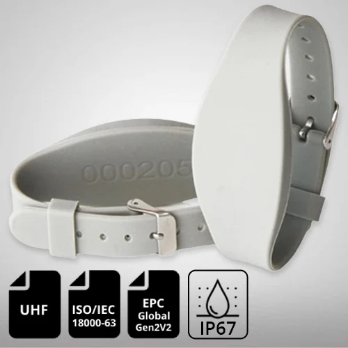 Dual Frequency HF & UHF RFID Wristband Tag